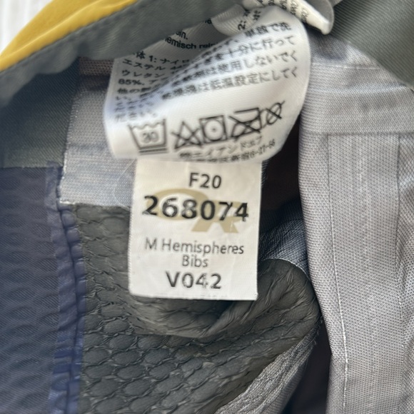 Outdoor Research Mustard Yellow Hemisphere Goretex Ski Bib - Picture 15 of 15